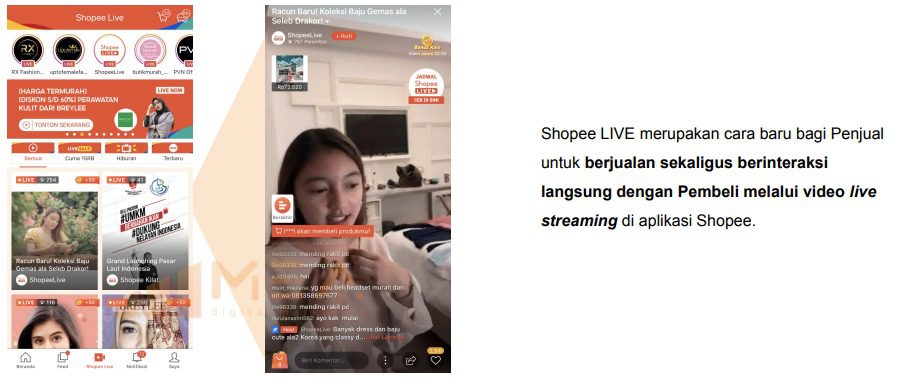 live streaming shopee