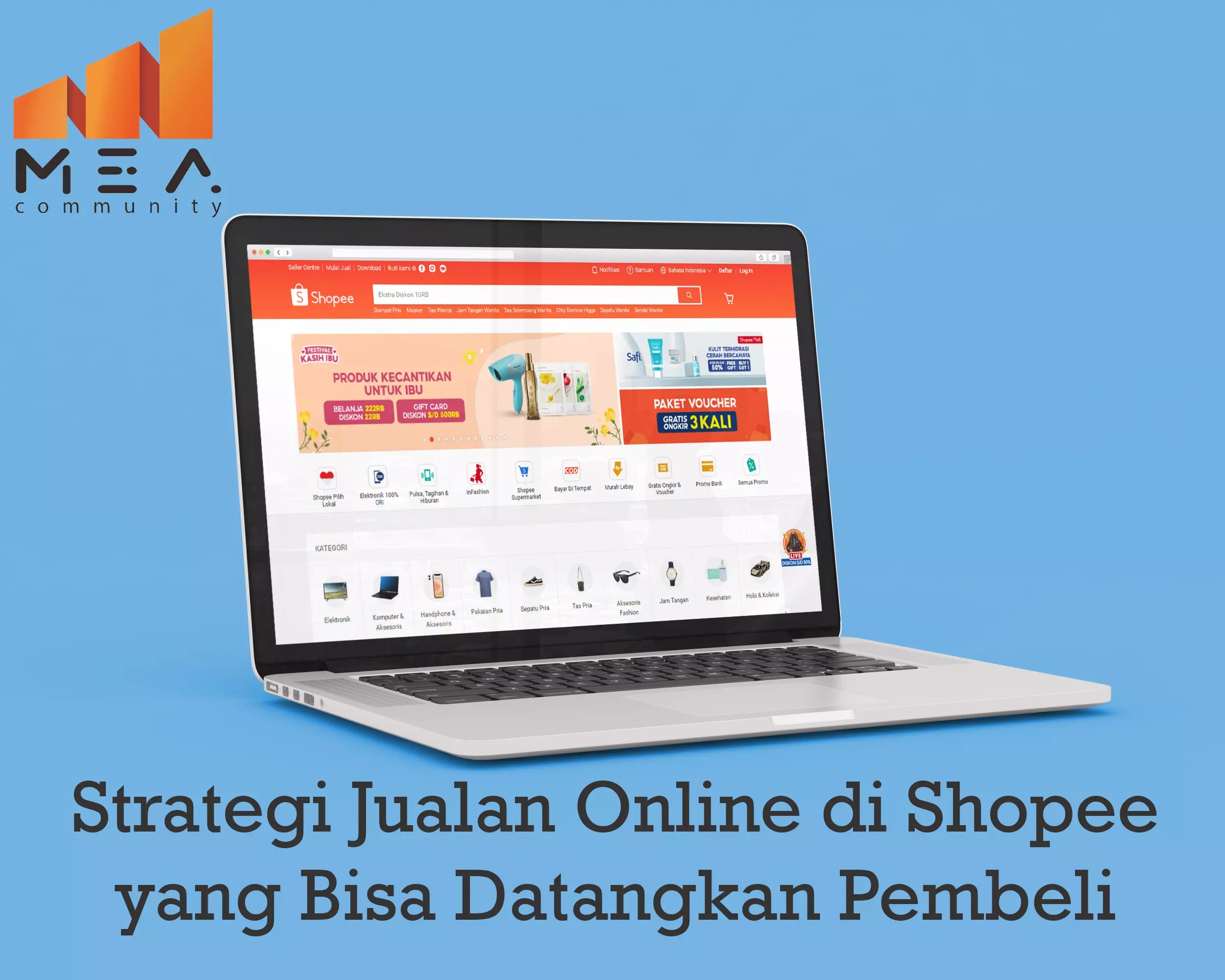 strategi jualan online di shopee