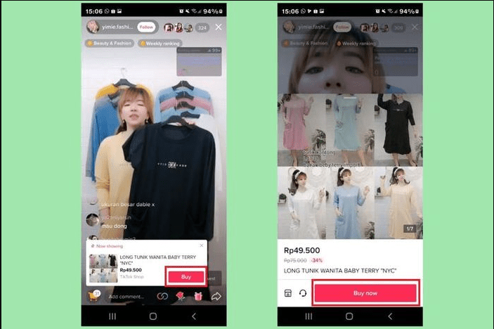 Live di Tiktok Shop