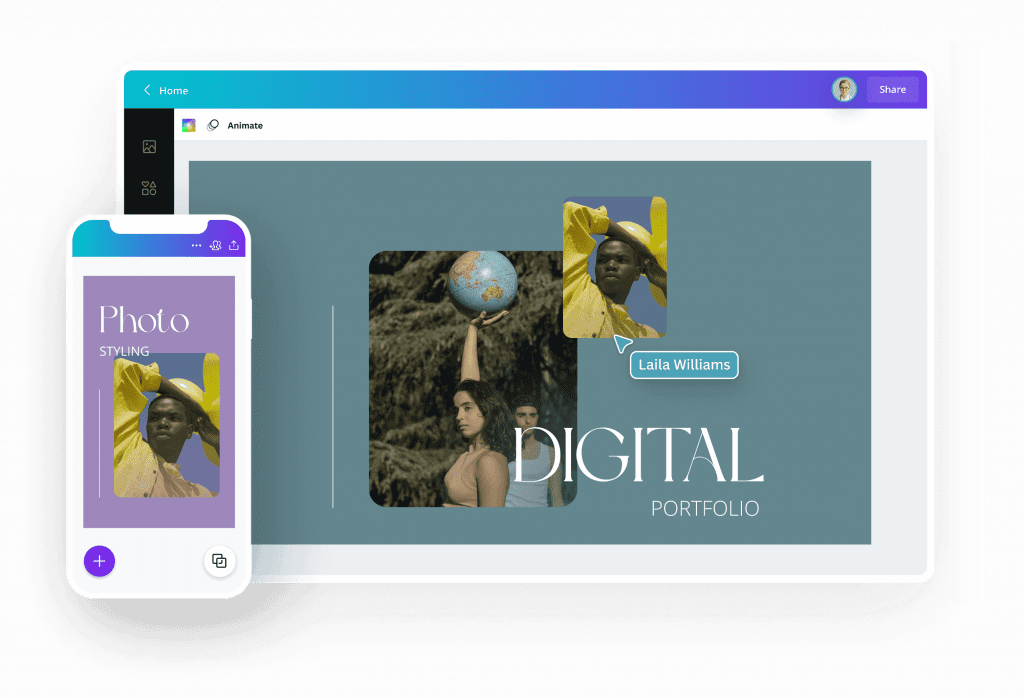 cara menghapus background di Canva