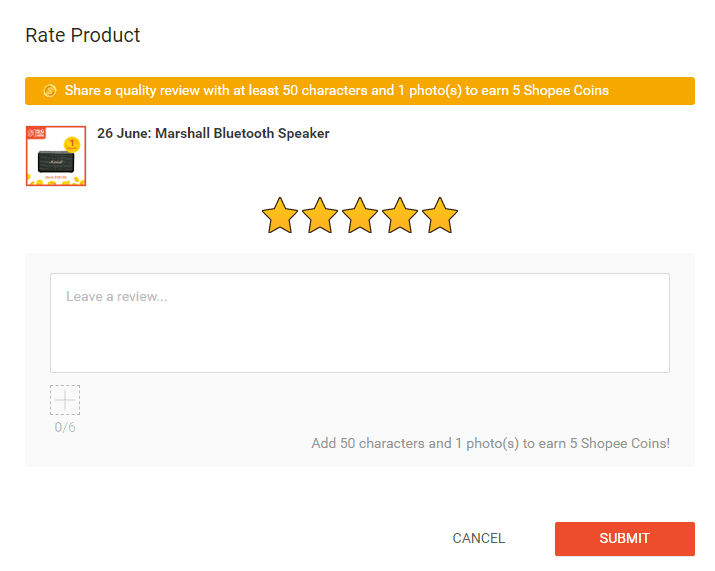 cara menghapus komentar shopee