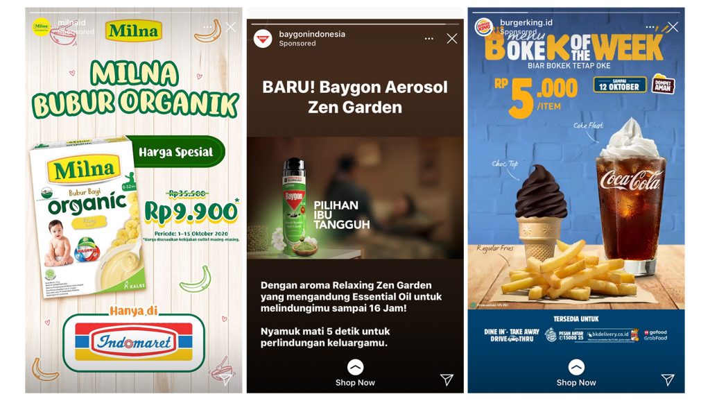 contoh instagram ads