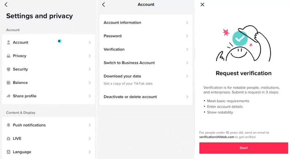 syarat akun tiktok centang biru