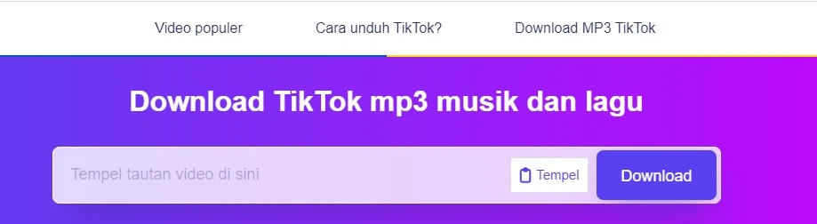 cara unduh audio dari tiktok