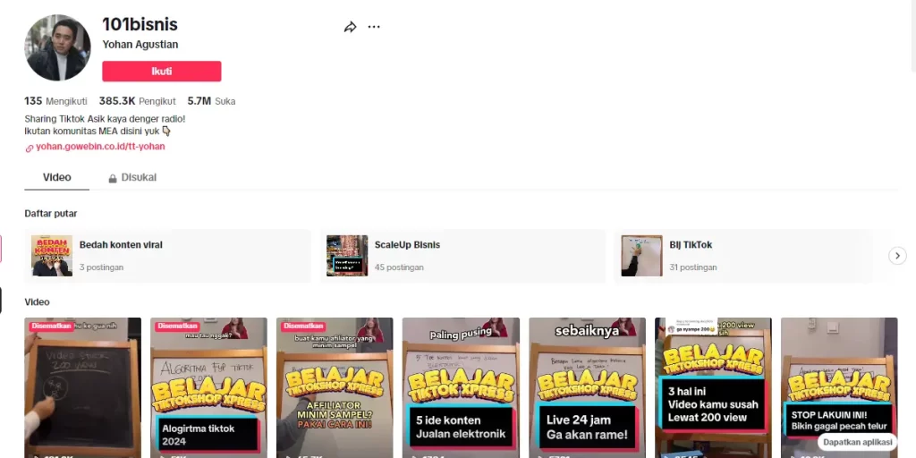cara membuat profil toko di TikTok Shop